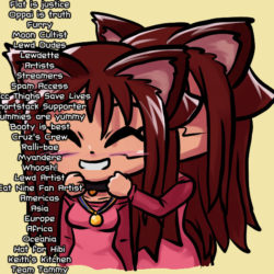 Bonus artwork of Myan awarding herself