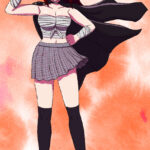 Commissioned artwork of IndiSkye's character Shiori "ShiShi" Shiozaki