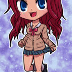 Bonus artwork of Tammy as a gyaru. In chibi form. Made as a birthday gift for IndiSkye