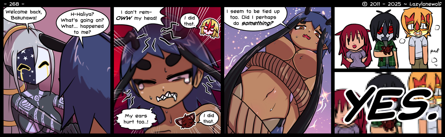 She did something.