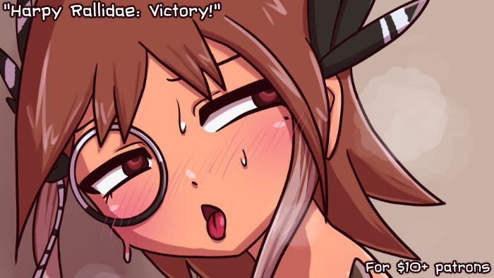 Preview for the nsfw bonus art of Harpy Rallidae
