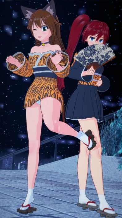 Myan and Tammy Art Trade by IndiSkye 1