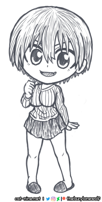 Uzaki-chan Wants to Hang Out fan art