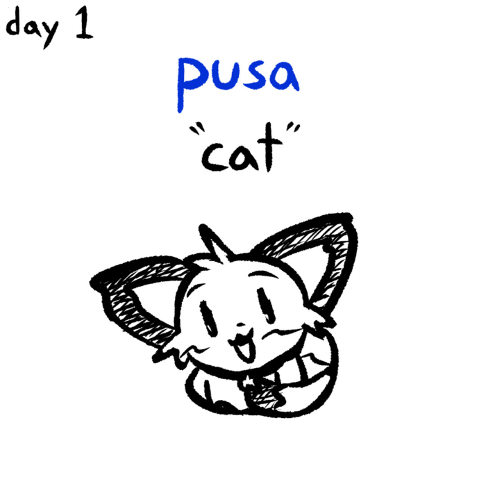 day 1 - pusa (cat)