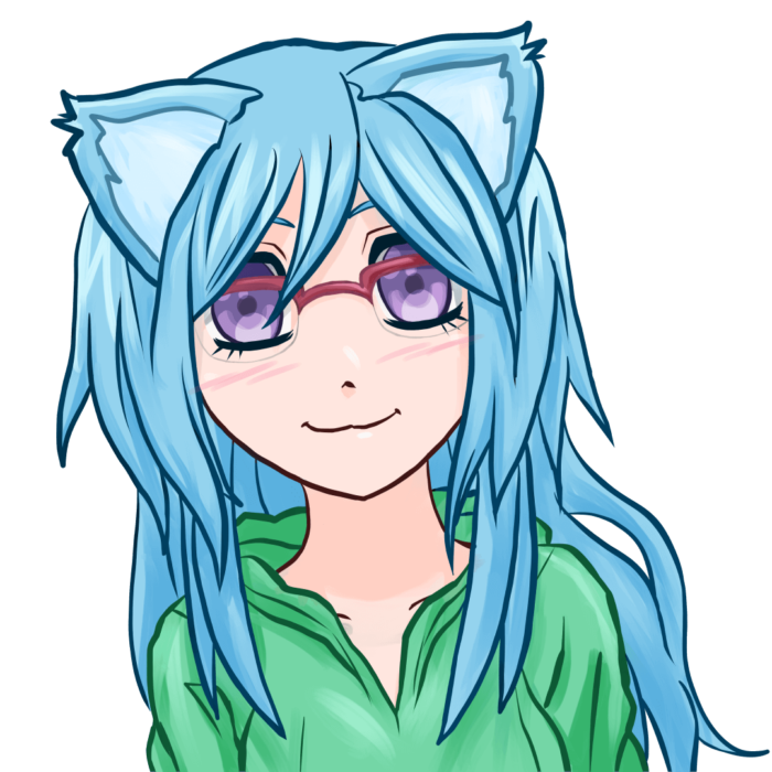 Blue Neko – Commission for RobbieRotten